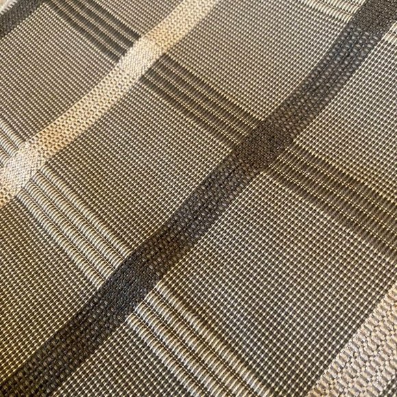 4 J Queen 51W x 62L Plaid LINED Rod Pocket Curtain Panels with Hooks - Picture 6 of 6